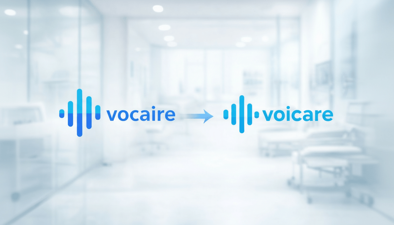 Vocaire til Voicare logo transformation